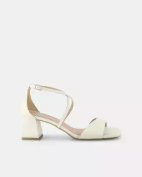 САНДАЛИИ НА КАБЛУКЕ, ПЕРЕКРЕСТНЫЕ РЕМЕШКИ Latouche, цвет 120 Crudo