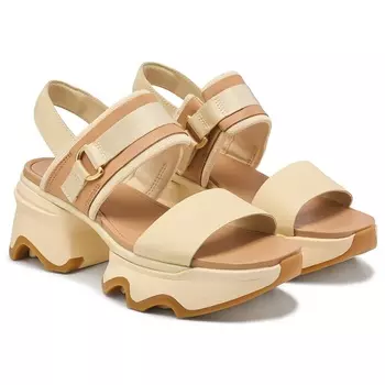 Сандалии на каблуке с ремешком Sorel, honey white/sea salt