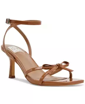 Сандалии на каблуке Zidane Bow с ремешком на щиколотке DV Dolce Vita, коричневый