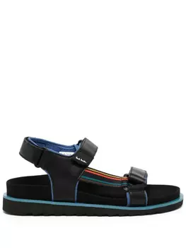 Сандалии на липучках с логотипом Paul Smith, черный