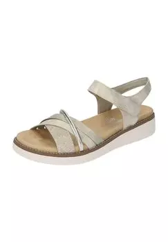 Сандалии на липучке женские remonte, цвет Lehm Metallic Gold