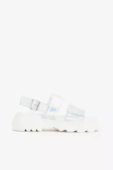 Сандалии на массивной подошве H&M, белый