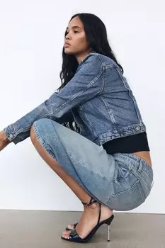 Сандалии на металлическом каблуке с ремешками ZARA, черный
