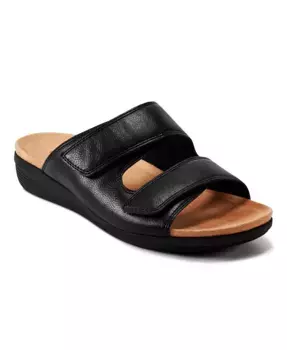 Сандалии на низком клину Bowen с двойными ремешками Easy Spirit, черный