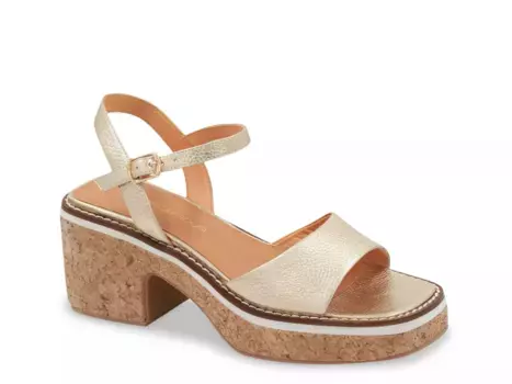 Сандалии на платформе Andre Assous Louise, золотистый металлик