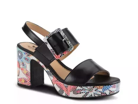Сандалии на платформе Azucar Spring Step, Black Multicolor
