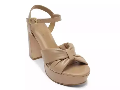 Сандалии на платформе Bernardo Veronika, кожа цвета березы