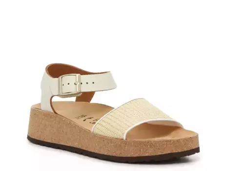 Сандалии на платформе Birkenstock Papillio by Birkenstock Glenda, бежевого цвета