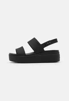 Сандалии на платформе Brooklyn Crocs, черный