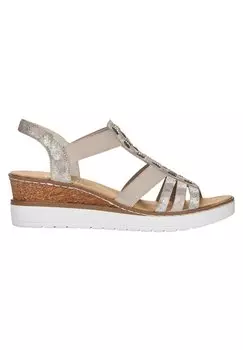 Сандалии на платформе ET NU PIEDS Rieker, бежевый