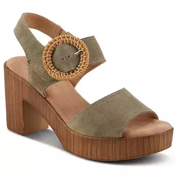 Сандалии на платформе Gamona Spring Step, зеленый