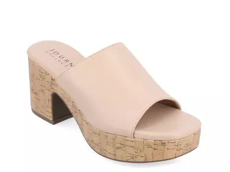 Сандалии на платформе Journee Collection Asster, серо-коричневый