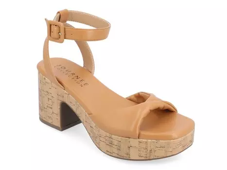 Сандалии на платформе Journee Collection Eianna, тан