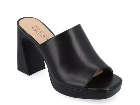 Сандалии на платформе Journee Collection Ezzlyn, черный