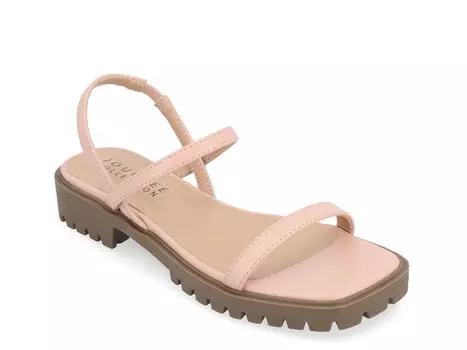 Сандалии на платформе Journee Collection Nylah, розовый