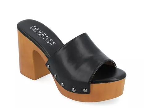 Сандалии на платформе Journee Collection Veda, черный