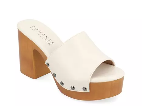 Сандалии на платформе Journee Collection Veda, молочный