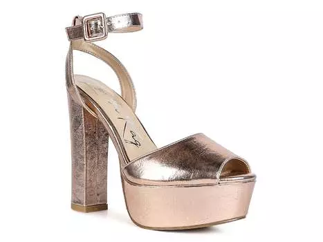 Сандалии на платформе London Rag Rager, розовое золото