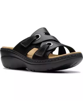 Сандалии на платформе Merliah2 Cove Casual Leather Clarks, черный