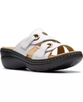 Сандалии на платформе Merliah2 Cove Casual Leather Clarks, белый