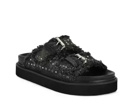 Сандалии на платформе Nine West Eleny, черный деним