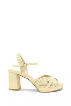 Сандалии на платформе с эффектом металлик 'Lagunas' Paradox London, металлик