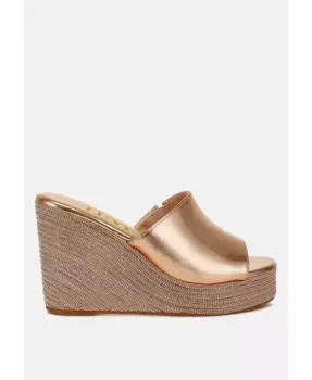 Сандалии на платформе с открытым носком No Filter London Rag, черный