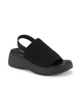 Сандалии на платформе с пяткой Girl's Clue Steve Madden, черный
