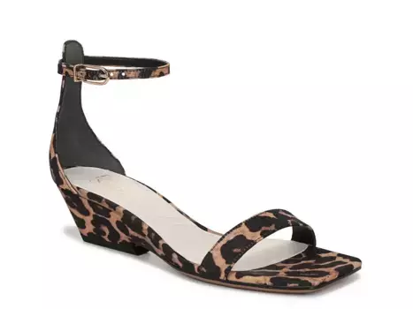 Сандалии на платформе Sadie Franco Sarto, Brown Leopard Print Fabric