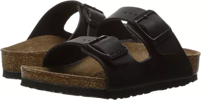 Сандалии на плоской подошве Arizona Birkenstock, цвет Black Birko-Flor