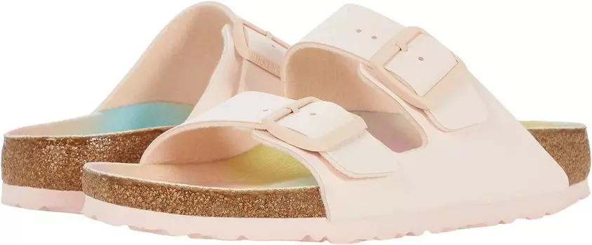 Сандалии на плоской подошве Arizona Earthy Vegan Birkenstock, цвет Ombre Light Rose Birkibuc