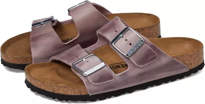 Сандалии на плоской подошве Arizona - Oiled Leather (Unisex) Birkenstock, лаванда
