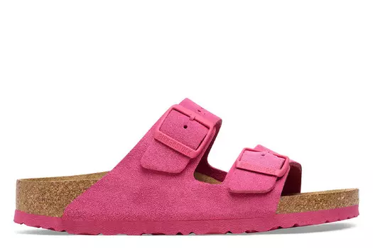Сандалии на плоской подошве Arizona - узкие Birkenstock, розовый