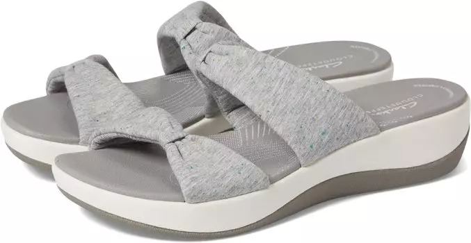 Сандалии на плоской подошве Arla Coast Clarks, цвет Grey Textile