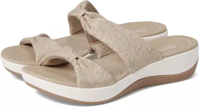 Сандалии на плоской подошве Arla Coast Clarks, цвет Sand Textile