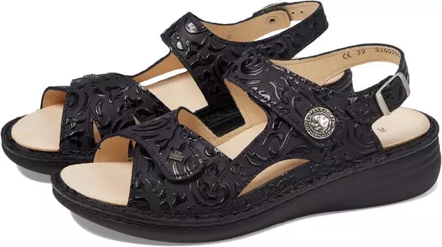 Сандалии на плоской подошве Barbuda Finn Comfort, цвет Blue Arabesque