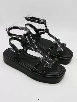 Сандалии на плоской подошве Bellucci, черный