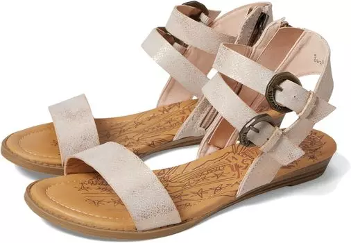 Сандалии на плоской подошве Bessia-K Blowfish Malibu, цвет Rose Gold Roller Reptile