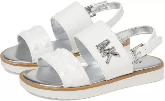 Сандалии на плоской подошве Brandy Sherry MICHAEL Michael Kors, цвет White Patent