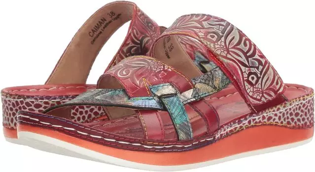 Сандалии на плоской подошве Caiman L'Artiste by Spring Step, цвет Red Multi