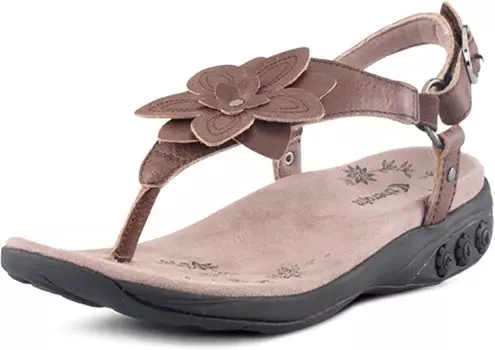 Сандалии на плоской подошве Capri THERAFIT, коричневый