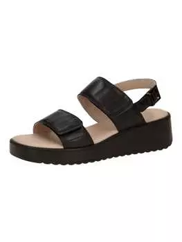 Сандалии на плоской подошве Caprice, черный