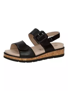 Сандалии на плоской подошве Caprice, черный