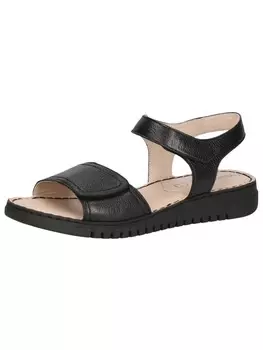 Сандалии на плоской подошве Caprice, цвет black nappa