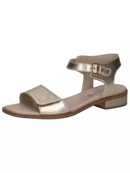 Сандалии на плоской подошве Caprice, цвет lt.gold metal.