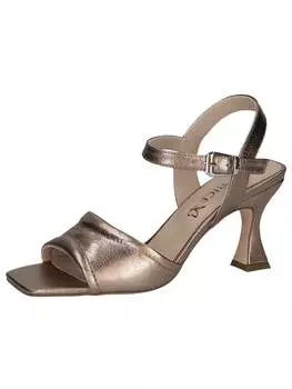 Сандалии на плоской подошве Caprice, цвет taupe metallic