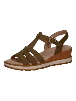 Сандалии на плоской подошве Caprice, оливковый