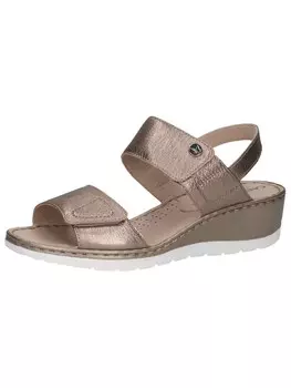 Сандалии на плоской подошве Caprice Sandalette, цвет TAUPE METALLIC