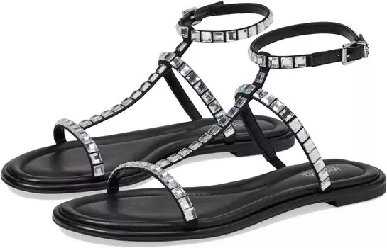 Сандалии на плоской подошве Celia Flat Sandal MICHAEL Michael Kors, черный