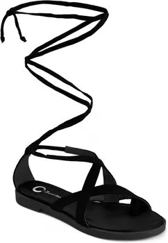 Сандалии на плоской подошве Charlee Journee Collection, черный